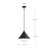 Remy 14-in Brushed Gold/Opal Glass 1 Light Pendant