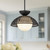 Perth 14-in Matte Black/Opal Glass 1 Light Pendant