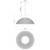 Perth 14-in Matte Black/Opal Glass 1 Light Pendant