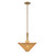 Bridgette 16-in Brushed Gold/Rattan Socket Pendant