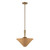 Bridgette 16-in Brushed Gold/Rattan Socket Pendant