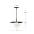 Plume 12-in Matte Black/Opal Matte Glass 1 Light Pendant