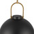 Harper 16-in Matte Black 1 Light Pendant