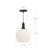 Castilla 10-in Aged Gold/Clear Glass 1 Light Pendant