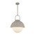 Harper 16-in Steel Shade/Opal Matte Glass 1 Light Pendant