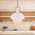 Harper 16-in White/Opal Glass Socket Pendant