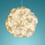 Deluxe Squares Hanging Pendant Light - Warm white glow