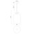 Sylvia 8-in Brushed Gold/Clear Glass 1 Light Pendant