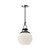 Copperfield 12-in Chrome/Opal Matte Glass 1 Light Pendant