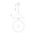 Mauer 15-in Brushed Gold/Clear Glass 1 Light Pendant