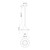 Emiko 9-in Matte Black 1 Light Pendant