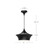Emiko 12-in Matte Black 1 Light Pendant