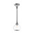 Hazel 6-in Chrome/Clear Glass 1 Light Pendant