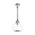 Hazel 10-in Chrome/Clear Glass 1 Light Pendant