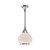 Hazel 10-in Chrome/Opal Matte Glass 1 Light Pendant