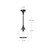 Hazel 10-in Aged Gold/Clear Glass 1 Light Pendant