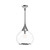 Hazel 14-in Chrome/Clear Glass 1 Light Pendant