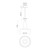 Juliana 11-in White 1 Light Pendant