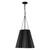 Plisse 16-in Matte Black 1 Light Pendant