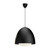 Kenji 20-in Matte Black/Opal Matte Glass 1 Light Pendant