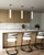 Bijou 5-in Aged Gold/Opal Matte Glass LED Pendant