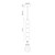 Bijou 5-in Brushed Nickel/Opal Matte Glass LED Pendant