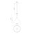 Belleview 12-in Brushed Nickel/Clear Glass 1 Light Pendant