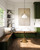 Belleview 12-in Aged Brass/Opal Glass 1 Light Pendant