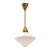 Nora 14-in Aged Gold/Opal Matte Glass 1 Light Pendant
