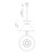 Chapelle 22-in Matte Black/White Linen 1 Light Pendant