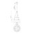 Oliver 18-in Aged Gold/White Linen 1 Light Pendant