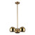 Willow 16-in Brushed Gold/Copper Glass 3 Lights Pendant