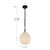Cherise 12-in Brushed Gold/Glossy Ribbed Opal Glass Socket Pendant