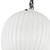 Cherise 12-in Matte Black/Glossy Ribbed Opal Glass Socket Pendant