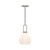 Soji 8-in Brushed Nickel/Opal Matte Glass 1 Light Pendant