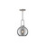 Soji 8-in Brushed Nickel/Smoked Solid Glass 1 Light Pendant