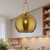 Soji 10-in Aged Gold/Copper Glass 1 Light Pendant