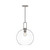 Soji 10-in Brushed Nickel/Clear Glass 1 Light Pendant