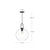 Soji 10-in Brushed Nickel/Clear Glass 1 Light Pendant