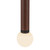Arden 9-in Matte Black/Opal Glass LED Pendant