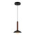 Arden 9-in Matte Black/Opal Glass LED Pendant