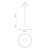 Abel 14-in Matte Black 1 Light Pendant