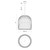 Bondi 20-in Brushed Gold/Opal Glass 1 Light Pendant