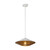 Daphne 15-in White/Brown Cotton Rope 1 Light Pendant
