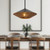 Daphne 15-in Matte Black/Brown Cotton Rope 1 Light Pendant