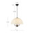 Crosby 18-in Brushed Gold Socket Pendant