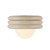 Harvey 12-in Pearl White Socket Semi-Flush Mount
