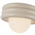 Harvey 12-in Pearl White Socket Semi-Flush Mount