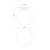 Otis 8-in Brushed Gold/Glossy Opal Glass Socket Semi-Flush Mount