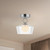 Leota 8-in Chrome/Clear Glass LED Semi-Flush Mount